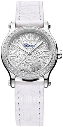 Chopard Happy Sport Srebrny/Skóra Ø30 mm 278573-3023