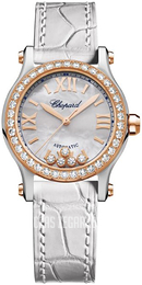 Chopard Happy Sport Biały/Skóra Ø30 mm 278573-6020
