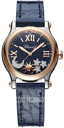 Chopard Happy Sport Niebieski/Skóra Ø30 mm 278573-6027