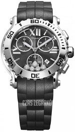Chopard Happy Sport Chronographe Czarny/Guma Ø42 mm 288499-3011