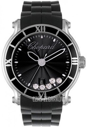 Chopard Happy Sport Czarny/Guma Ø42 mm 288525-3005