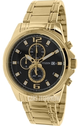 Citizen Dress Czarny/Stal w odcieniu złota Ø40 mm AN3552-50E