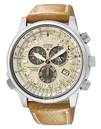 Citizen Radio Controlled Promaster Sky Beżowy/Skóra Ø44 mm AS4020-44B