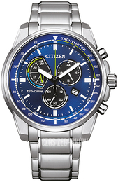 Citizen Crono Niebieski/Stal Ø44 mm AT1190-87L