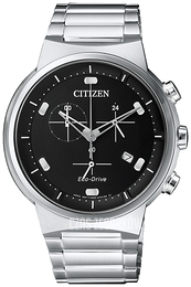 Citizen Chrono Czarny/Stal Ø41 mm AT2400-81E
