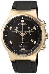 Citizen Chrono Czarny/Guma Ø41 mm AT2403-15E