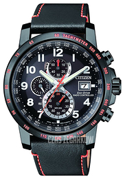 Citizen Radio Controlled Czarny/Skóra Ø43 mm AT8125-05E