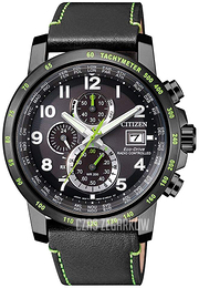 Citizen Radio Controlled Szary/Skóra Ø43 mm AT8128-07E