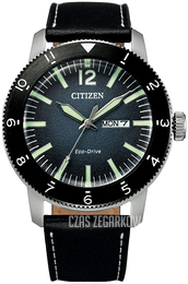 Citizen Eco Drive Niebieski/Skóra Ø43.5 mm AW0077-19L