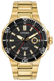 Citizen Czarny/Stal w odcieniu złota Ø45 mm AW1422-50E