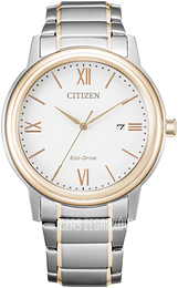Citizen Biały/Stal w odcieniu złota Ø41.4 mm AW1676-86A