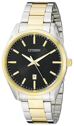 Citizen Dress Czarny/Stal w odcieniu złota Ø42 mm BI1034-52E