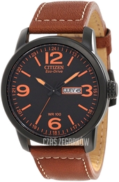 Citizen Leather Czarny/Skóra Ø42 mm BM8475-26E