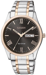 Citizen Eco Drive 180 Czarny/Stal w kolorze różowego złota Ø37 mm BM8507-81EE
