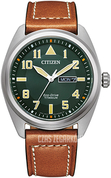 Citizen Titanium Zielony/Skóra Ø42 mm BM8560-11XE