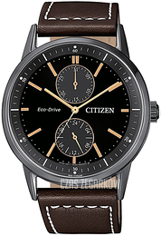 Citizen Eco Drive 180 Czarny/Skóra Ø41 mm BU3027-16E