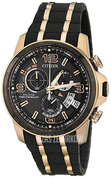 Citizen Chrono Czarny/Stal w kolorze różowego złota Ø43.5 mm BY0119-02E