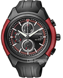 Citizen Sport Chrono Czarny/Guma Ø45 mm CA0287-05E