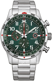 Citizen Chrono Sport Zielony/Stal Ø43 mm CA0791-81X