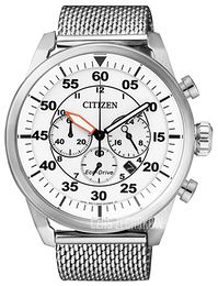Citizen Chrono Biały/Stal Ø44.8 mm CA4210-59A