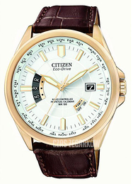 Citizen Radio Controlled Perpetual Calendar Biały/Skóra Ø43 mm CB0013-04A