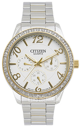 Citizen Dress Biały/Stal Ø40 mm ED8124-53A