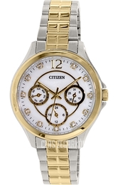 Citizen Biały/Stal w odcieniu złota Ø36 mm ED8144-56D