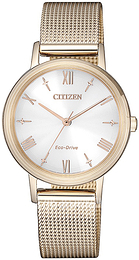 Citizen Eco Drive 180 Srebrny/Stal w odcieniu złota Ø30 mm EM0576-80A