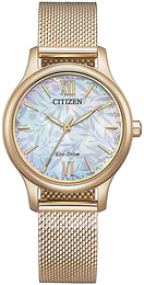 Citizen Dress Biały/Stal w kolorze różowego złota Ø30 mm EM0892-80D