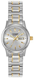 Citizen Easy Reader Biały/Pozlacana Ø25 mm EQ0584-94A