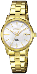 Citizen Elegance Biały/Stal w odcieniu złota Ø28 mm EU6072-56D