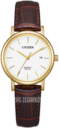 Citizen Leather Biały/Skóra Ø28 mm EU6092-08A
