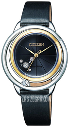 Citizen Elegance Czarny/Satyna Ø32.5 mm EW5524-16E