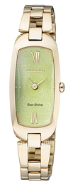 Citizen Elegance Ladies Zielony/Stal w odcieniu złota EX1102-55W
