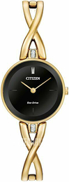 Citizen Czarny/Stal w odcieniu złota Ø23 mm EX1422-54E