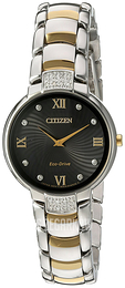 Citizen Czarny/Stal w odcieniu złota Ø29 mm EX1464-54E