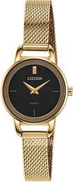 Citizen Elegance Czarny/Stal w odcieniu złota Ø26 mm EZ7002-54E
