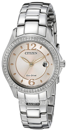 Citizen Eco Drive 180 Różowy/Stal Ø29 mm FE1140-86X