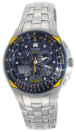 Citizen Chrono Niebieski/Stal Ø44 mm JR3080-51L