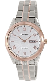Citizen Biały/Stal w kolorze różowego złota Ø41 mm NH7514-59A