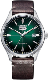 Citizen Mechanical Zielony/Skóra Ø40 mm NH8390-03X