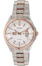 Citizen Biały/Stal w kolorze różowego złota Ø45 mm NP4034-57A