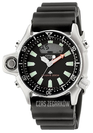 Citizen Aquatimer Czarny/Guma JP2000-08E