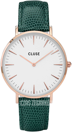 Cluse Biały/Skóra Ø38 mm CL18038