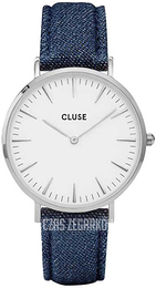 Cluse La Boheme Biały/Skóra Ø38 mm CL18229