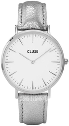 Cluse La Boheme Biały/Skóra Ø38 mm CL18233