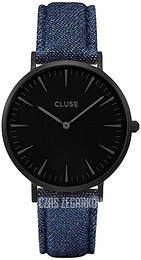 Cluse La Boheme Czarny/Skóra Ø38 mm CL18507
