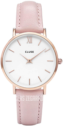 Cluse Biały/Skóra Ø33 mm CL30001