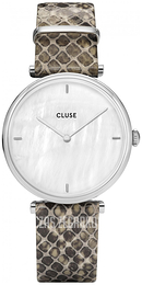 Cluse Triomphe Biały/Skóra Ø33 mm CL61009