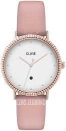 Cluse Triomphe Biały/Skóra Ø33 mm CL63002